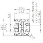 TDB-28 Full Extension (236-1,108 N radial load/slide) Hardened