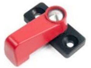Drawer Locking Latch 35mm - Red/Black