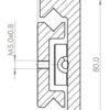 Radial Slide 8026 (220-300kg) Aluminium. Crossed Roller Bearings