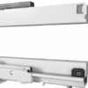 FR775-A (75kg) Pantry Pull Out Slide with ECD. Powder Coated White