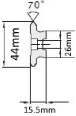4080.LGV44XL P1 plieninis linijinis bėgis 2,800 6,000–XNUMX XNUMX N radialinė apkrova / slydimas