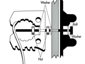 Greito kumščio ROLL BAR įrankio tvirtinimo adapterio rinkinys (strypo skersmuo 25–64 mm)