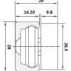 TCA-28-Schieber für TV-28-Legierungskörper und Wischerrad/Last 2170-3472 N