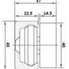 TCA-43-Schieber für TV-43-Legierungskörper und Wischerrad/Last 5515-6540 N