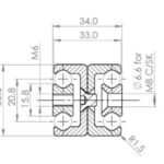 TDB-35 Full Extension (403-1,909 N radial load/slide) Hardened