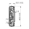 4032.R21D-SC Light Rail Soft-Close Telescopic slide (35kg) Cold Rolled Steel - Image 2